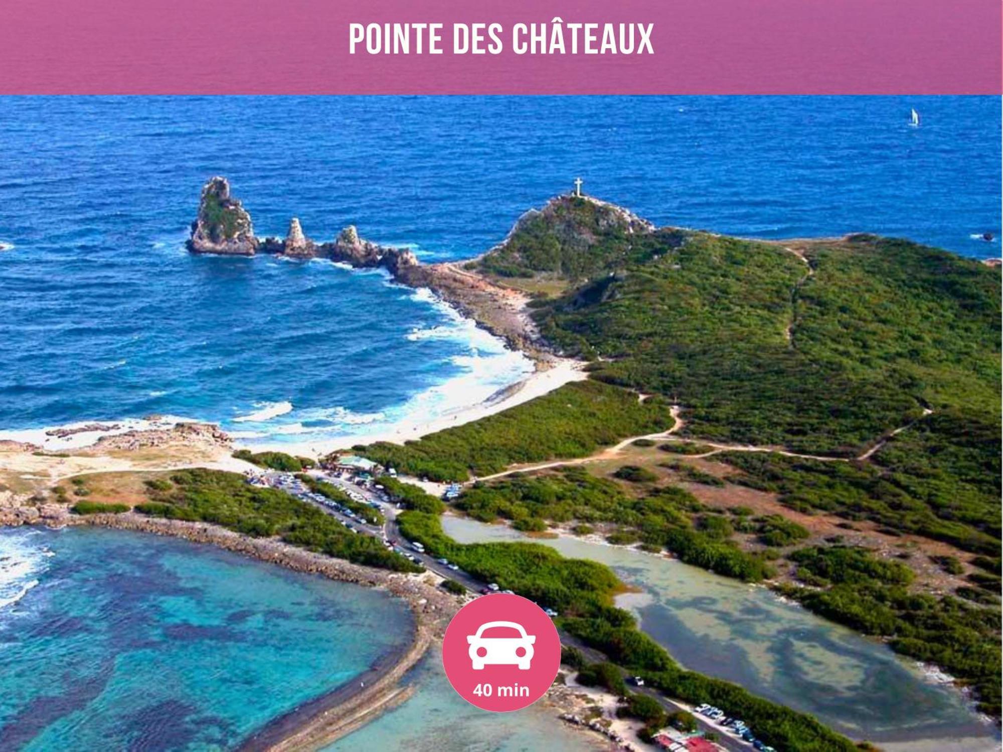Le Sable Bleu - Evasion Tropicale A Sainte-Anne - Plage 5Min - Piscine - Parking - Logement Climatise - Vue Sur Les Palmiers - Parfait Pour Sejours En Famille Ou Entre Amis المظهر الخارجي الصورة