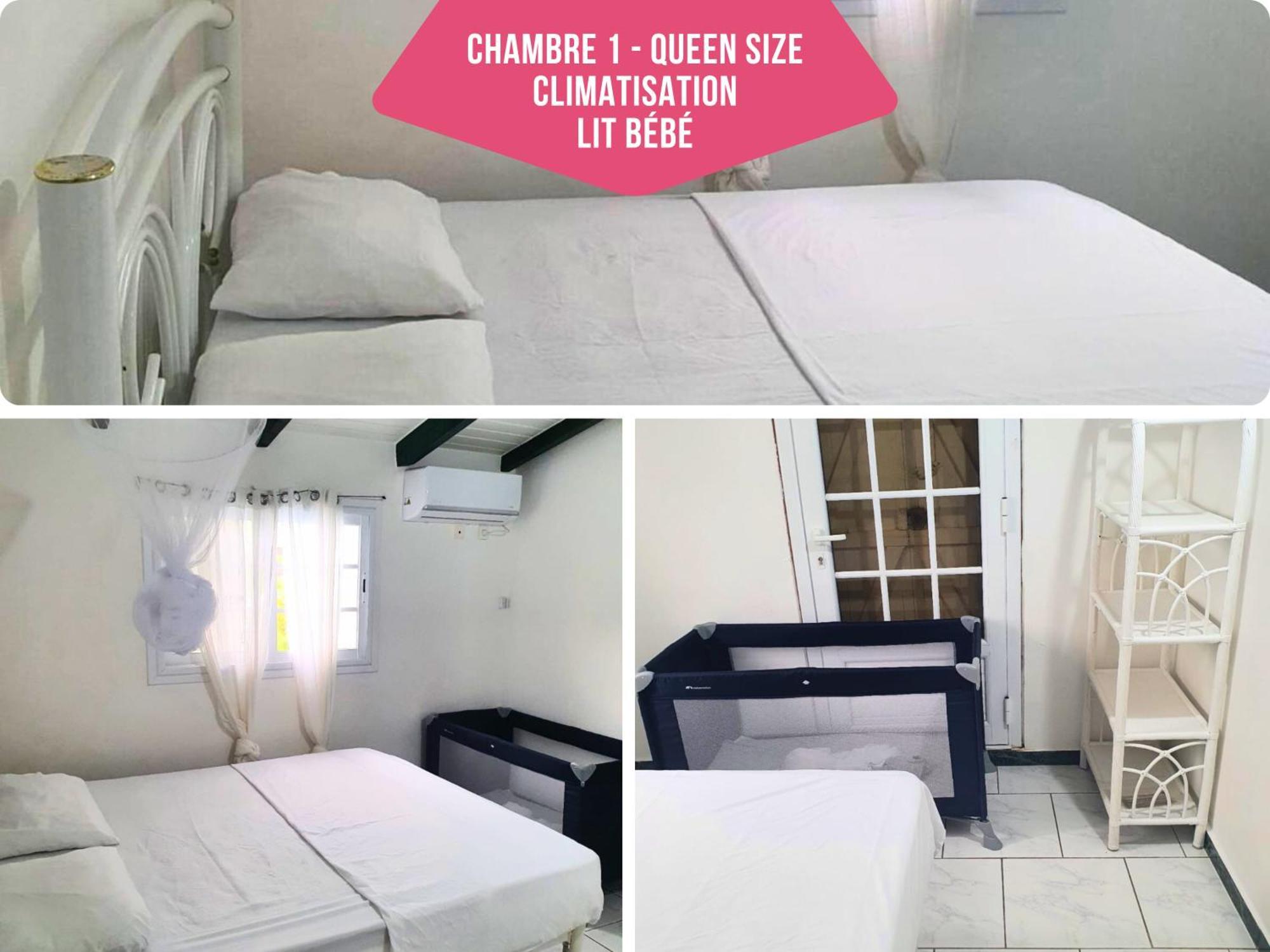 Le Sable Bleu - Evasion Tropicale A Sainte-Anne - Plage 5Min - Piscine - Parking - Logement Climatise - Vue Sur Les Palmiers - Parfait Pour Sejours En Famille Ou Entre Amis المظهر الخارجي الصورة